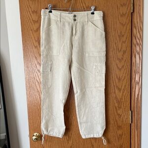 Sanctuary Cream Cargo Pants